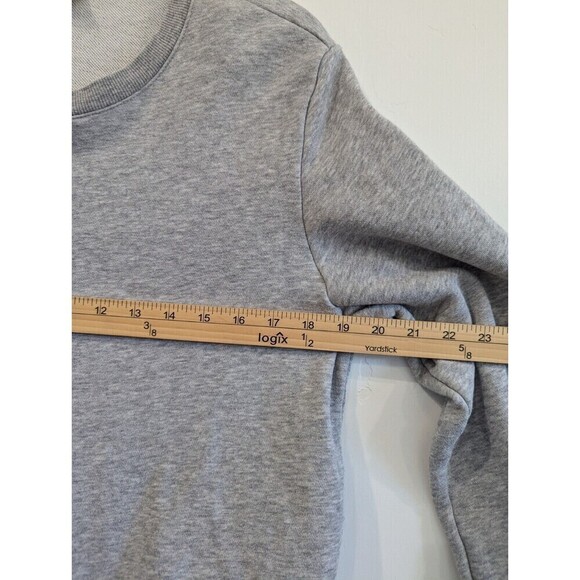 Adidas Sweater Womens Size Large Gray Dual Layer Sweatshirt - Picture 10 of 11